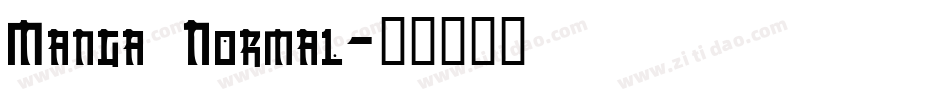Manga Normal字体转换